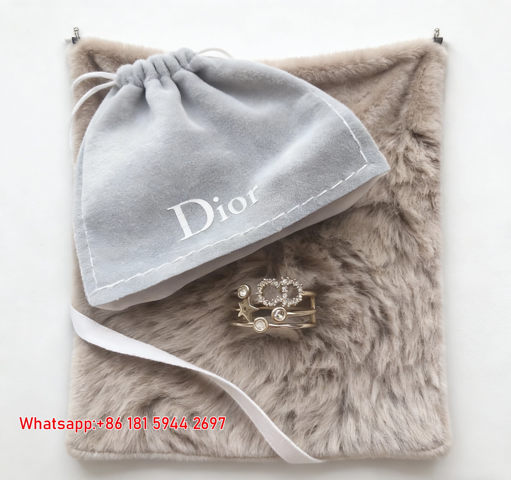Dior Star Crystal Flannel Sofa Throw Blanket D346